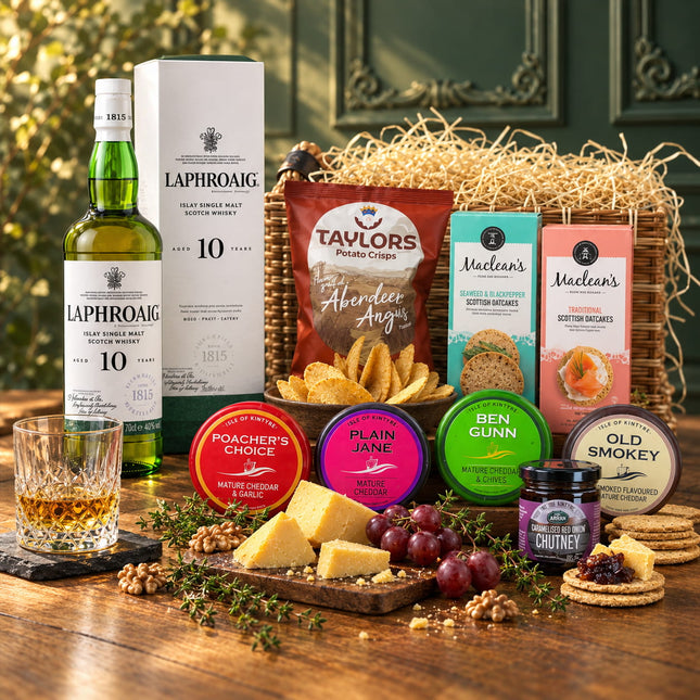 Laphroaig & Isle Of Kintyre Cheese Hamper