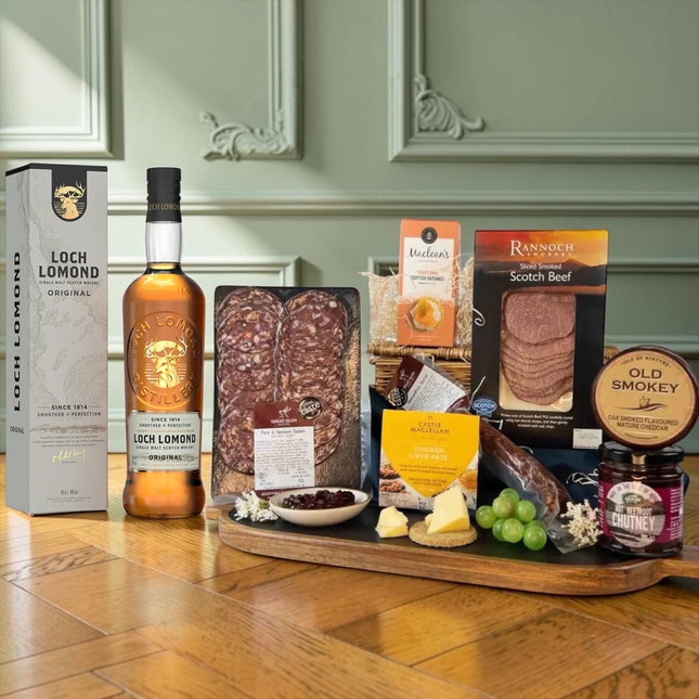 Loch Lomond & Artisan Smokehouse Whisky Hamper - Scottish Hampers