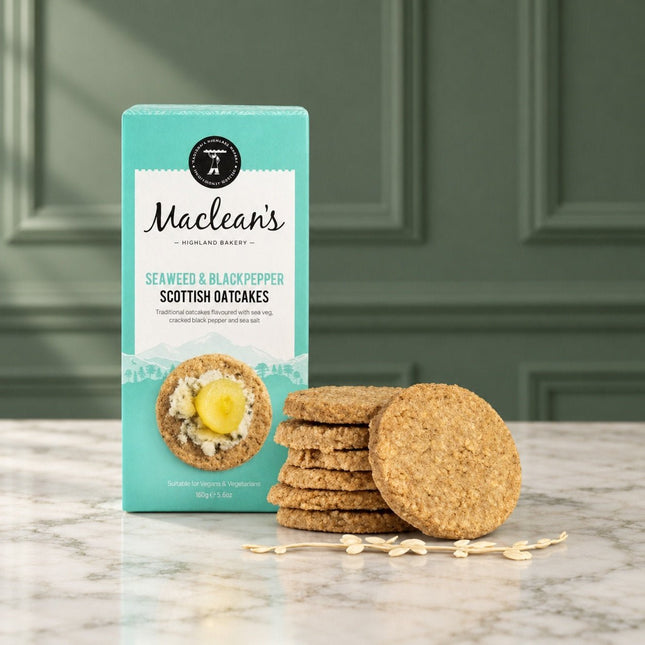 Seaweed & Black Pepper Oatcakes Macleans - Scottish Hampers