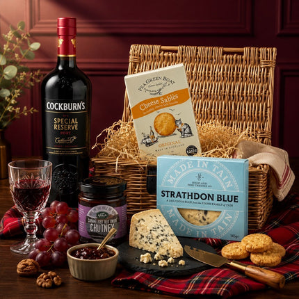 The After-Dinner Port & Blue Gift Box - Scottish Hampers