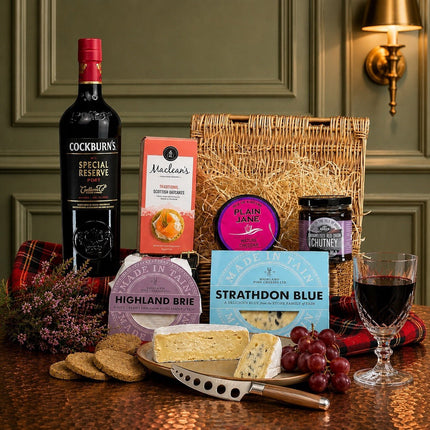 Port & Luxury Cheese Selection - Scottish Hampers