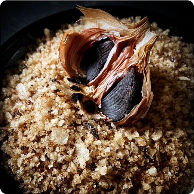 Black Garlic Whisky Smoked Salt - Scottish Hampers