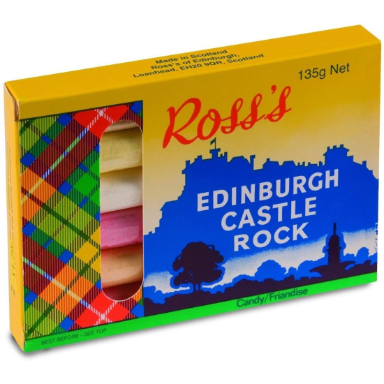 Ross's of Edinburgh Edinburgh Castle Rock 6 Stick Castle Rock Gift Box, 135g